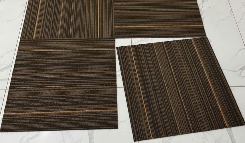 Thảm tấm 50X50 trải sàn văn phòng bền đẹp, dễ thi công